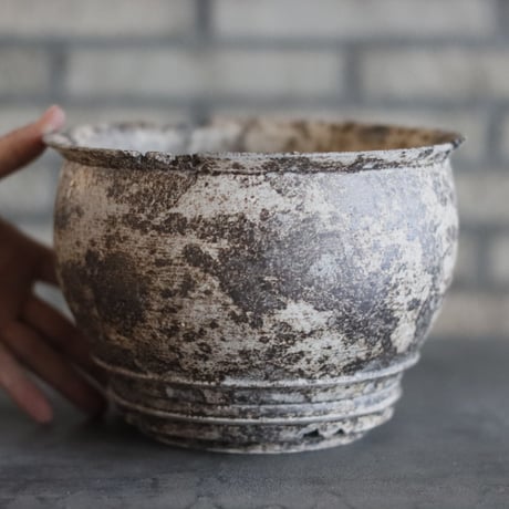 TAKERO POT｜白錆 (7号) no.1025-15