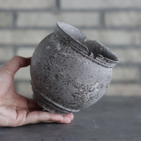 TAKERO POT｜灰錆 (4号) no.1025-23