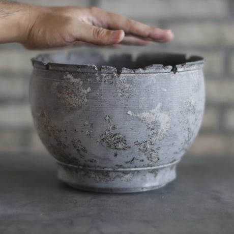 TAKERO POT｜灰錆  (7号) no.1025-3
