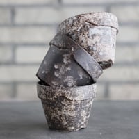 YAMABACHI ver. takero pot / 錆(白灰黒) / 3pieces (3号) no.1024-106