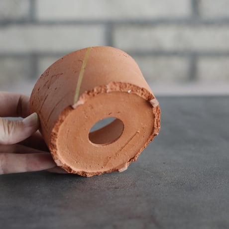 N/OH｜TERRACOTTA MIX / BASiC POT-CYLINDER-LOW / +Line / XS (3号)  no.726-53