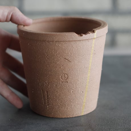 N/OH｜TERRACOTTA MIX / BASiC POT-RIM-HIGH / +Line / S (4号)  no.726-19