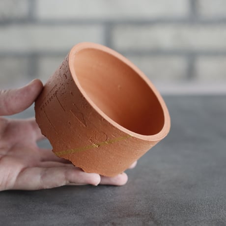 N/OH｜TERRACOTTA MIX / BASiC POT-CYLINDER-LOW / +Line / XS (3号)  no.726-53