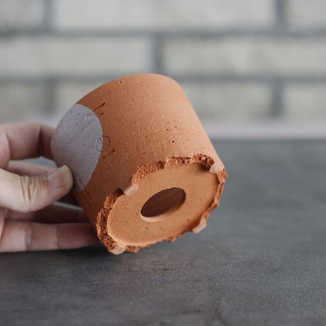 N/OH｜TERRACOTTA MIX / BASiC POT-CYLINDER-MID / +Moon / XS (3号)  no.726-58
