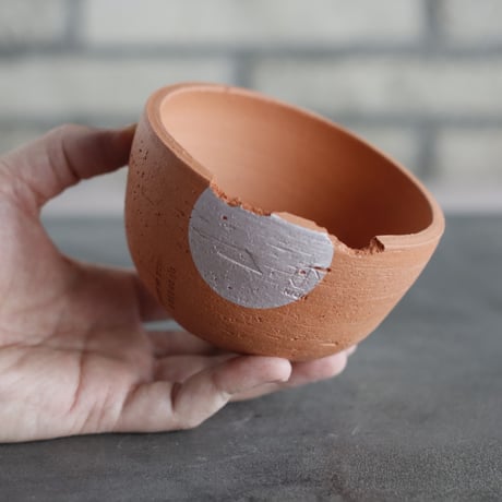 N/OH｜TERRACOTTA MIX / BASiC POT-BOWL-LOW / +Moon / SS (3.5号)  no.726-93