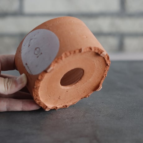 N/OH｜TERRACOTTA MIX / BASiC POT-CYLINDER-LOW / +Moon / SS (3.5号)  no.726-63