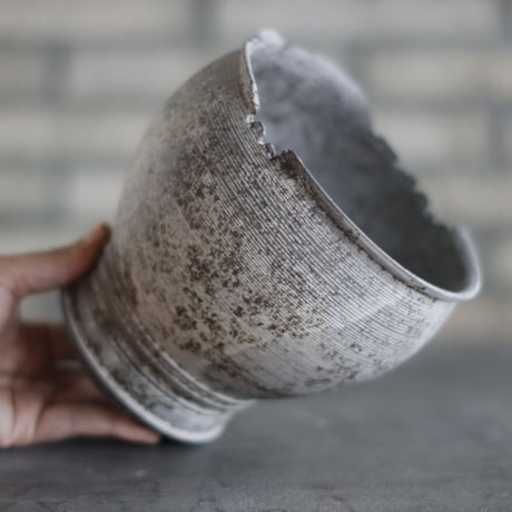 TAKERO POT｜灰錆  (5.5号) no.1025-4