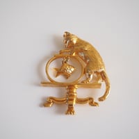 【アメリカ買付】Special price【スペシャルプライス】 AVONエイボン  猫キャットフィッシュ ブローチ / ヴィンテージ・コスチュームジュエリー
