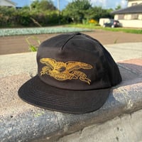 ANTIHERO CAP アンチヒーロー キャップ BASIC EAGLE SNAPBACK BLACK/GOLD