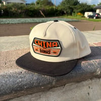 REAL SKATEBOARDS キャップ リアル　ADJ CHINA BANKS SNAPBACK CAP （TAN/BLACK/ORANGE）