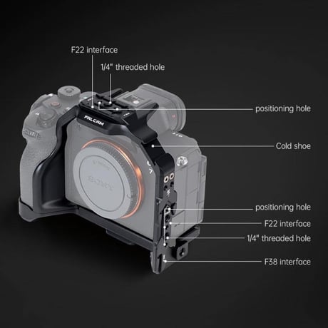 FCC00C3605B  SONY α7 V / α7R V / α7 IV用 クイックリリースカメラケージ