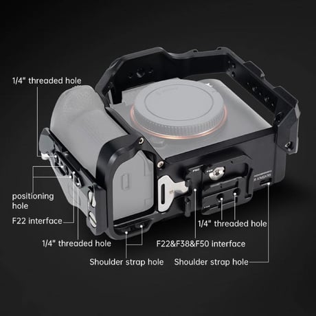 FCC00C3605B  SONY α7 V / α7R V / α7 IV用 クイックリリースカメラケージ