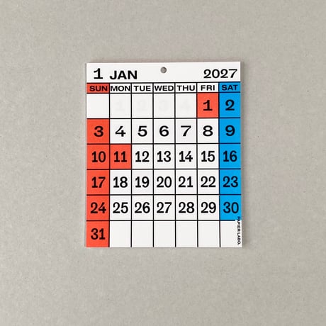 PAPIER LABO. 2027 DESKTOP CALENDAR