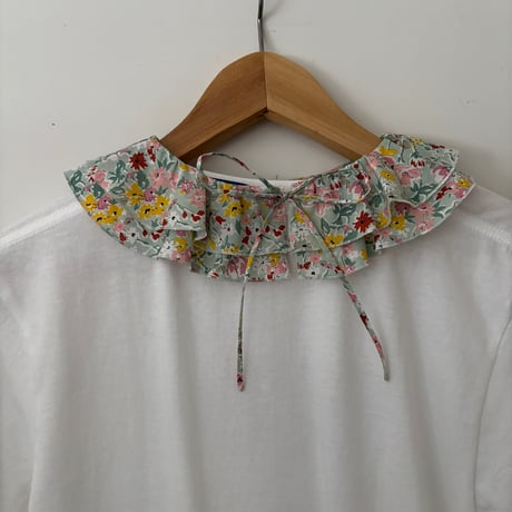 DOUBLE RUFFLE COLLAR "Petal" Liberty Gray ダブルラッフルカラー"花びら"リバティグレー