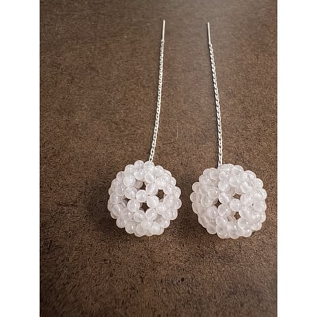 fullerene フラーレン ローズクウォーツ2mm アメリカンピアス(marsa*original fullerene book付)