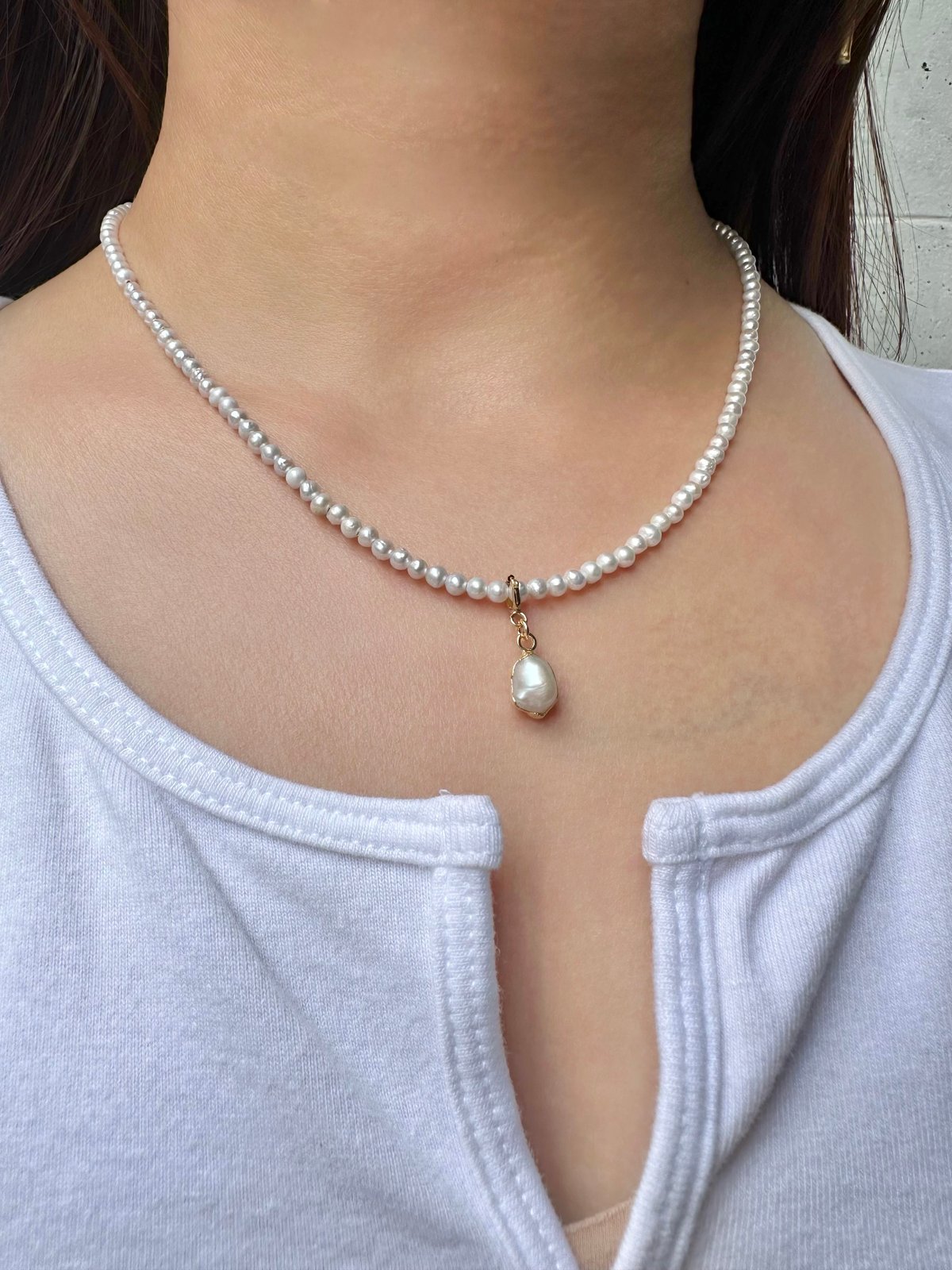 Water Pearl Charm | nananbijouxxx