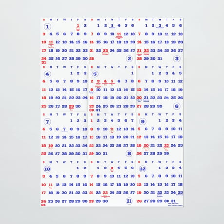 PAPIER LABO.〈2027 WALL CALENDAR〉