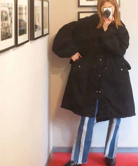 "1970's U.S.ARMY"SNOW PARKA Over Dyed Black