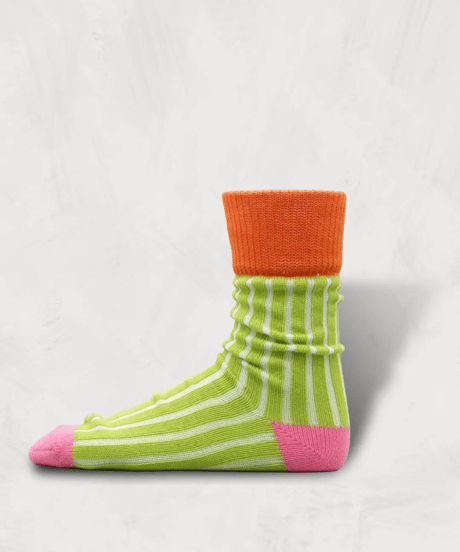 "SHOWATABE"Cotton Needle Out Socks[Stripe]