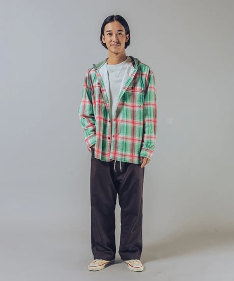 "IMPRESTORE"Flannel Hooded Shirts [Springsteen]