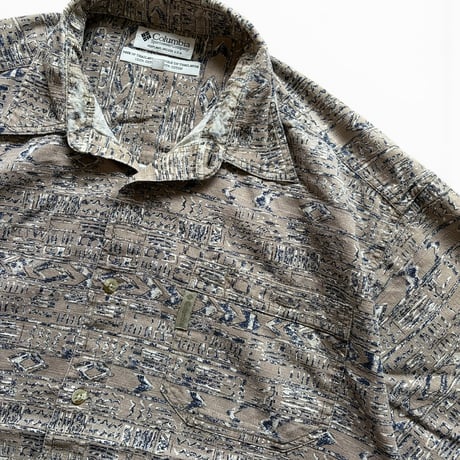 00's Columbia / Patterned Shirt / XL / Used