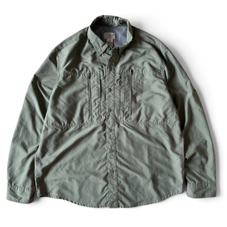 L.L.Bean / Nylon Field Shirt / Olive L / Used