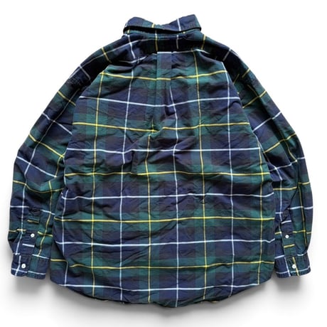 Ralph Lauren / "BIG SHIRT" Plaid B.D.Shirt / L / Used