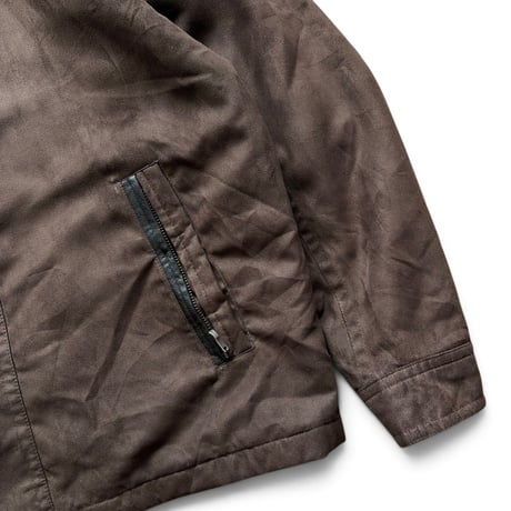 ROUNDTREE & YORKE / Leather Collared Sport Jacket / Brown L / Used