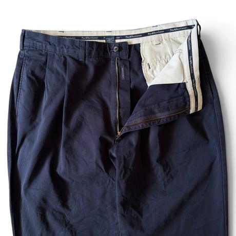 Polo by Ralph Lauren / "HAMMOND"2Tuck Chino Length Custom / Navy 38 / Used
