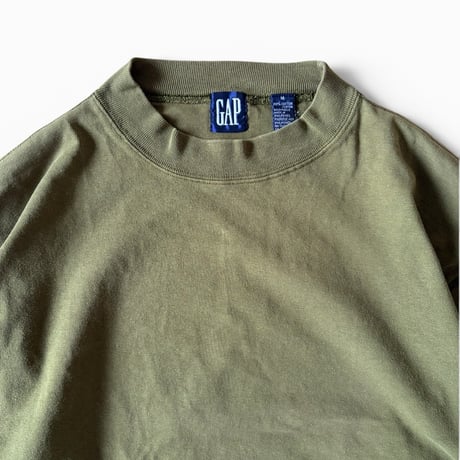 90's GAP / Cotton LS / Khaki M / Used