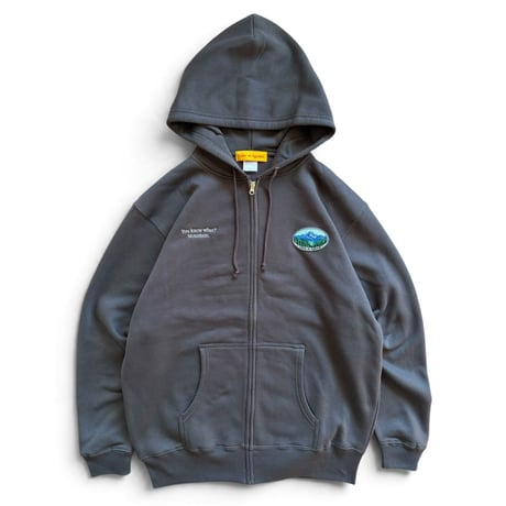 Color at Against Originals /  Mood Full Zip Hoodie / charcoal