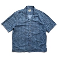 L.L.Bean / Open Collared Shirt / Navy L相当 / Used