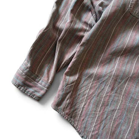 90's ST.JOHN'SBAY / Multi Striped Shirt / XL相当 / Used