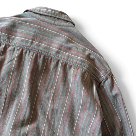 90's ST.JOHN'SBAY / Multi Striped Shirt / XL相当 / Used
