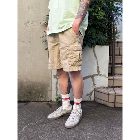 LANDS'END / Nylon Easy Cargo Shorts / Beige M / Used