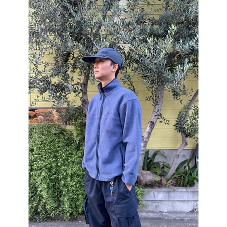 80's L.L.Bean / Full Zip Fleece / Slate Blue M相当 / Used