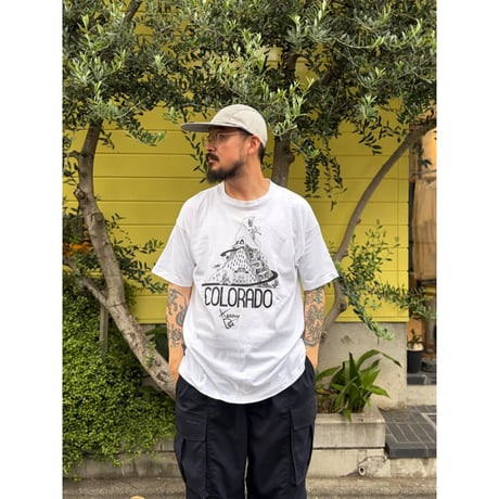 Made in USA / COLORADO Printed Tee / White XL / Used