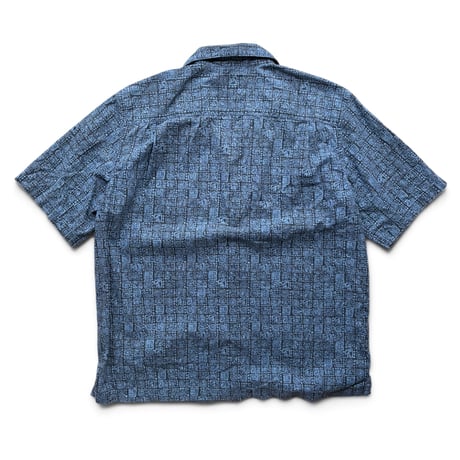 L.L.Bean / Open Collared Shirt / Navy L相当 / Used