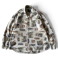 80-90's Woolrich / Allover Printed Shirt / XL / Used