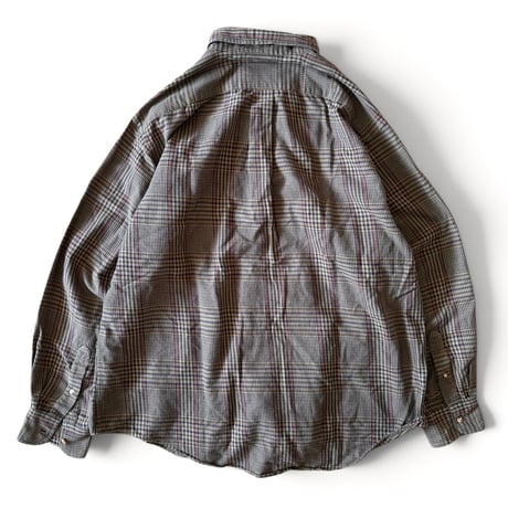 80's ORVIS / Plaid B.D.Shirt / L / Used