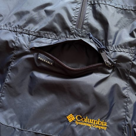 90's Columbia / Packable Nylon Anorak / Navy × Yellow L / Used