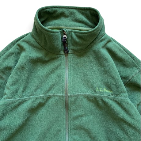 L.L.Bean / Full Zip POLARTEC Fleece / Green L / Used