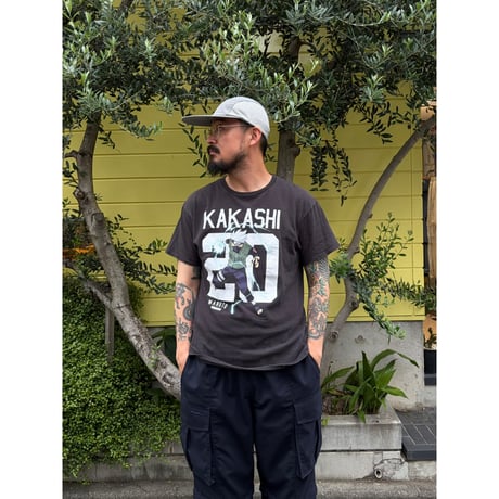 NARUTO / KAKASHITee / Black L / Used