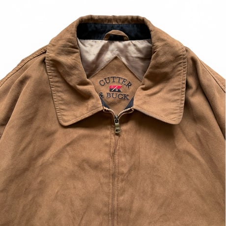 CUTTER & BUCK / Fake Suede Jacket / Brown XL / Used