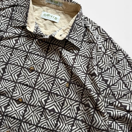 00's ORVIS / Patterned Shirt / XL / Used