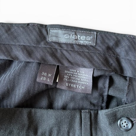 slates / 2Tuck Slacks / Ch.Grey 36 / Used