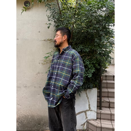 Ralph Lauren / "BIG SHIRT" Plaid B.D.Shirt / L / Used