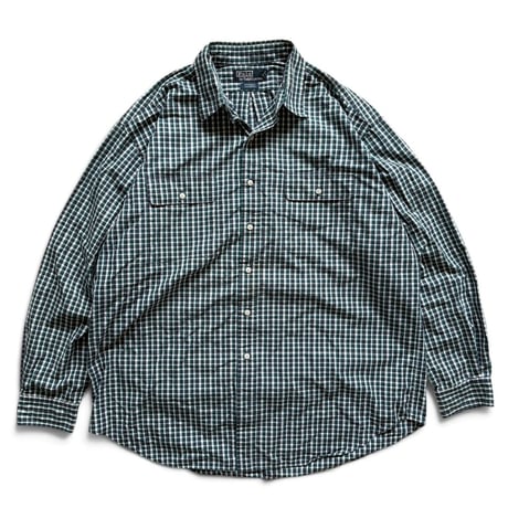 Ralph Lauren / "WHITFIELD" Plaid B.D.Shirt / XL / Used