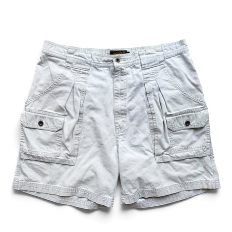 80's Eddie Bauer / Cotton Bush Shorts / Ivory 36 / Used