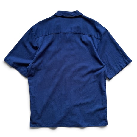 TRUST / Open Collared Shirt / Navy L / Used